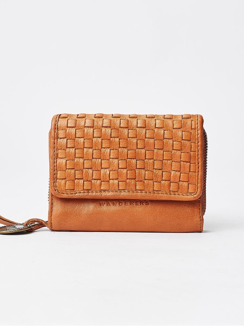 LA MONTPELLIER WALLET Wanderers Woven Front Tan Leather Wallet